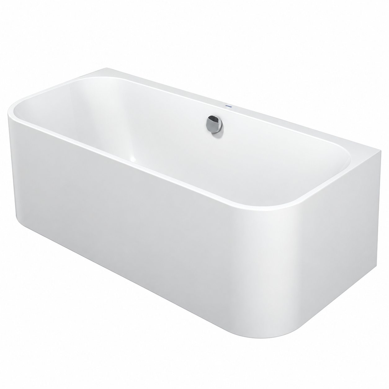 بانيو هابي دي 180x80 قطعة واحدة ابيض من ديورافيت